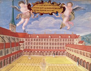 Vista dos Claustros e do Cemitério, de &39;L&39;Abbaye de Port-Royal&39;, c.1710